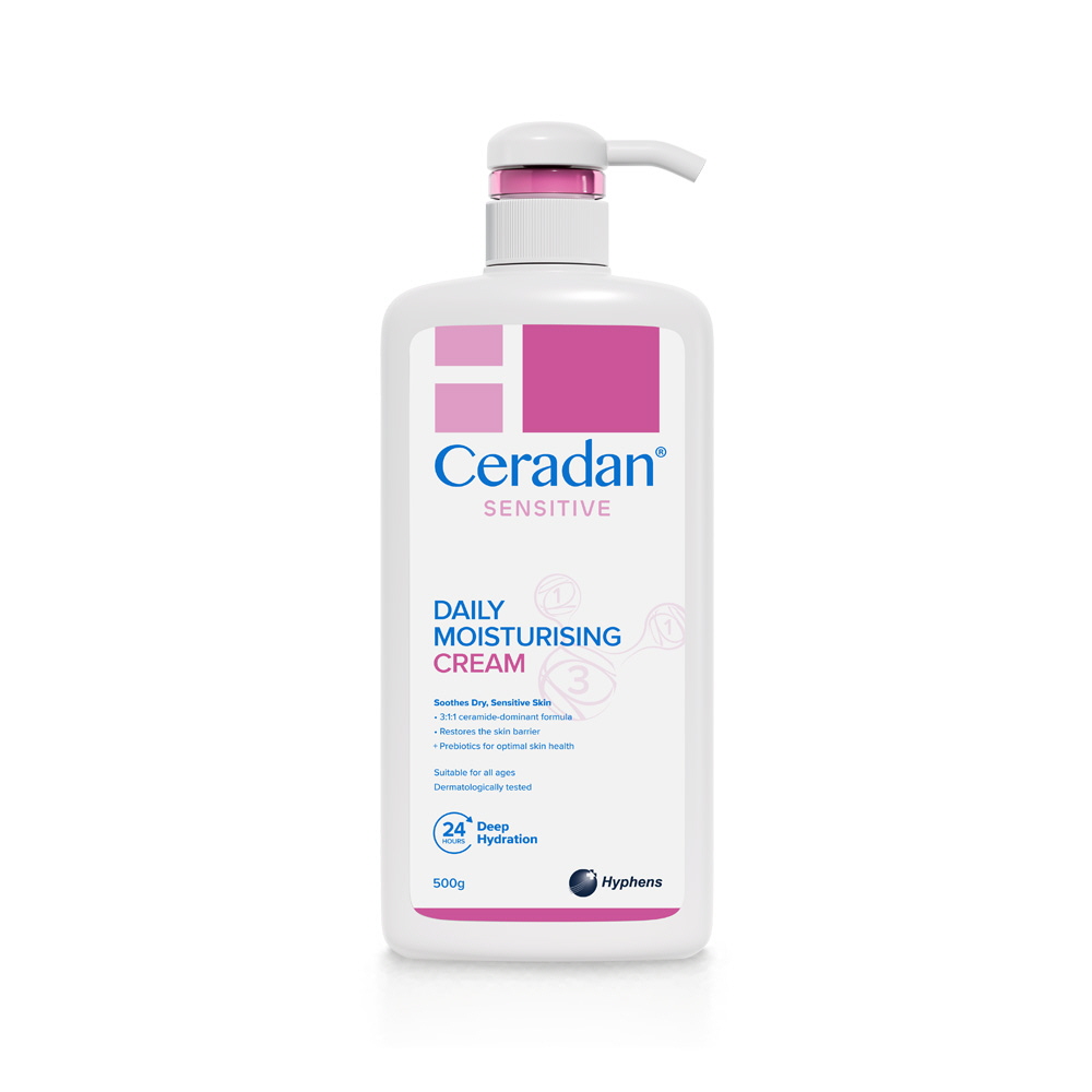 Ceradan Sensitive Daily Moisturising Cream 500g | National Skin Centre